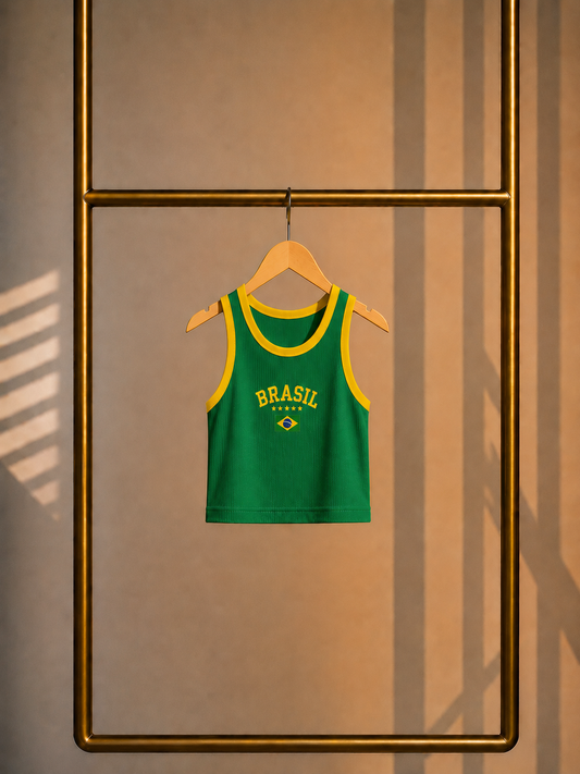 Brasil Green Tank Top