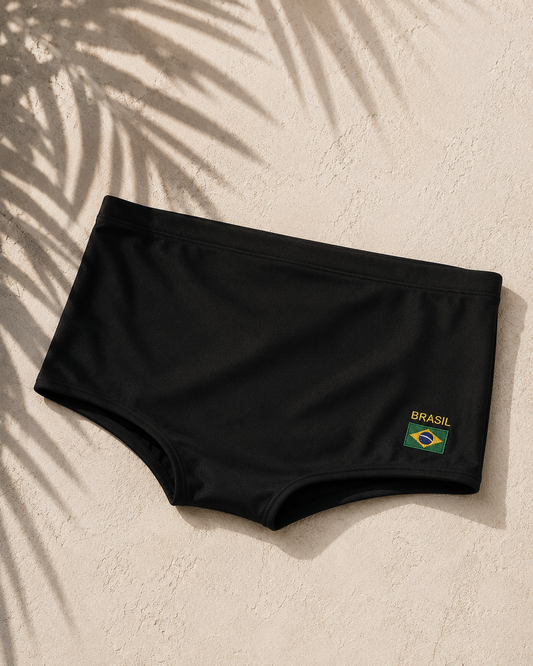 Black Brazil Brief Sunga