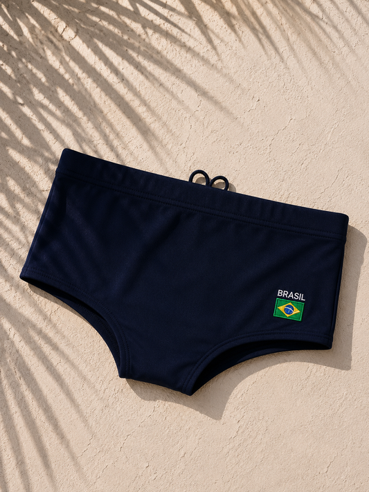 Navy Brazil Brief Sunga