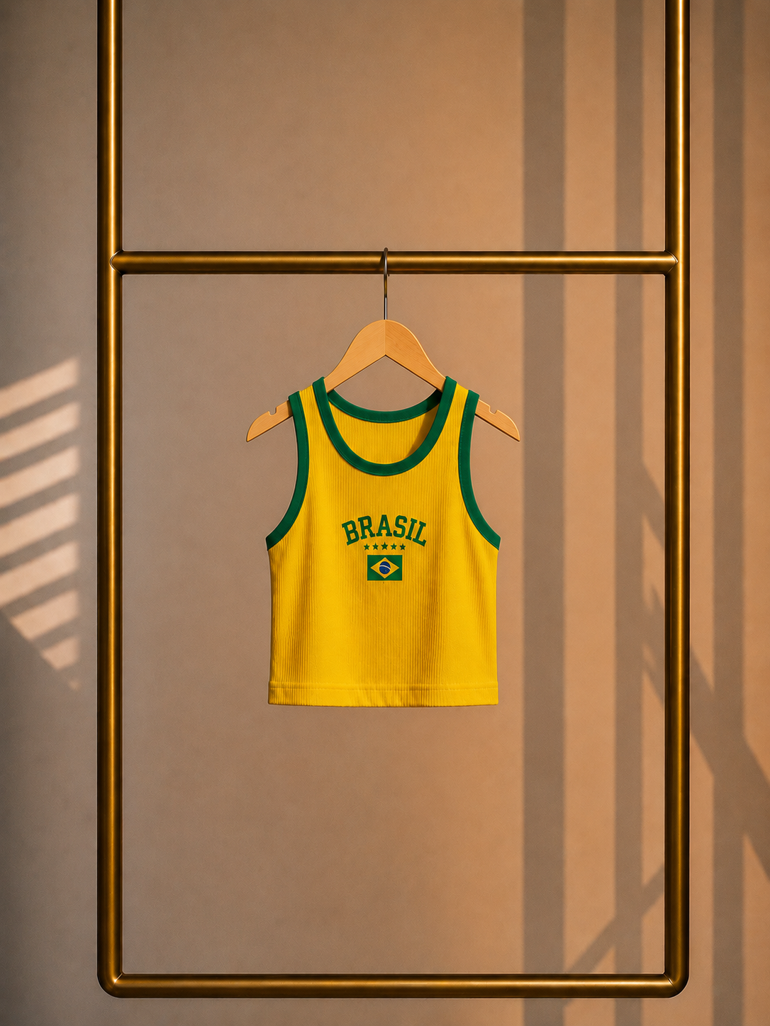 Brasil Yellow Tank Top