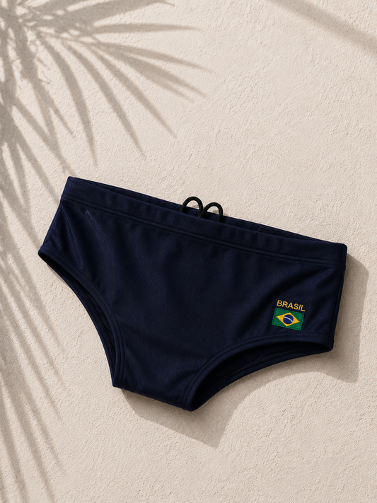 Navy Brazil Short Sunga