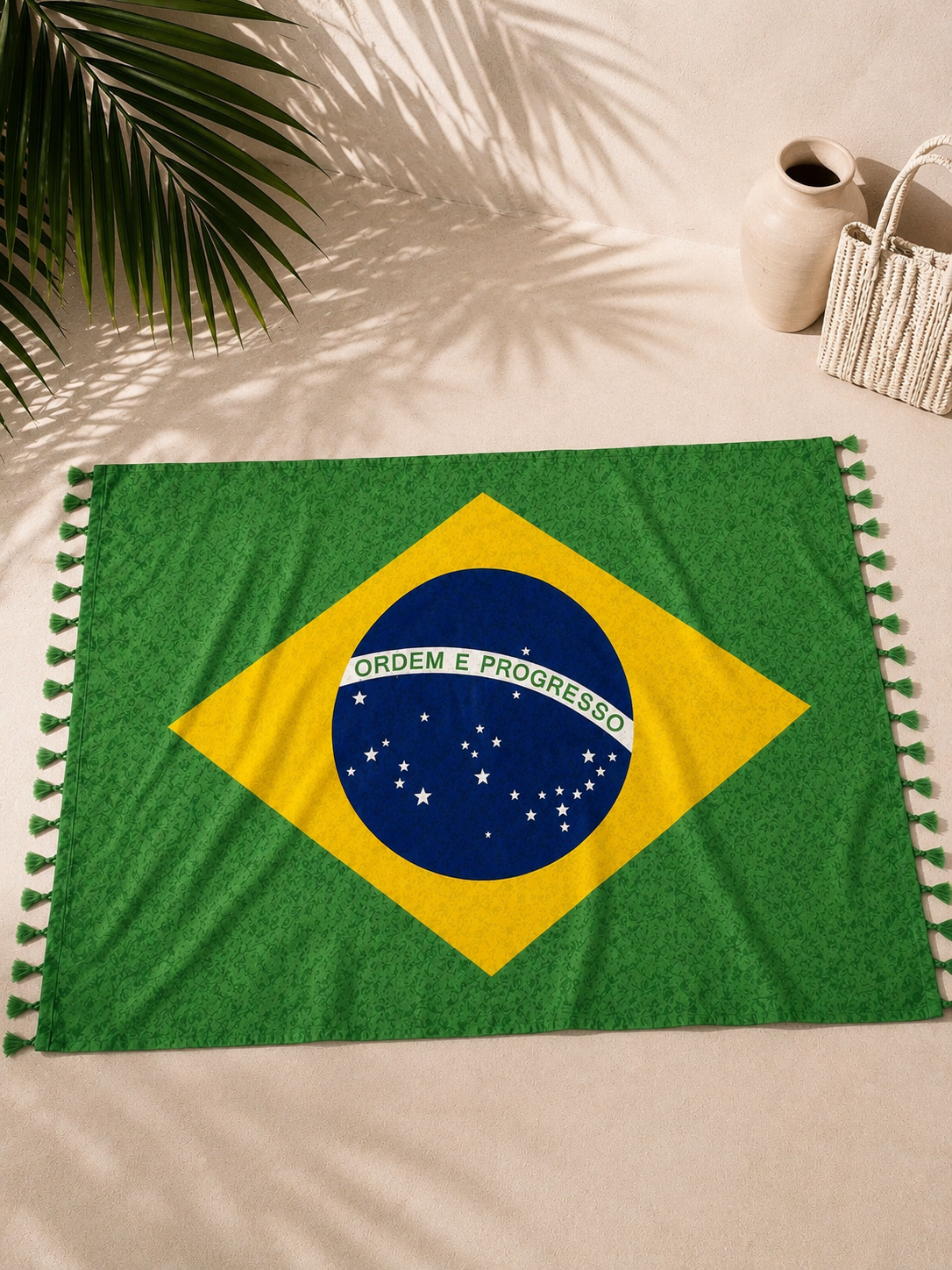 Brazil Print Canga Polyester