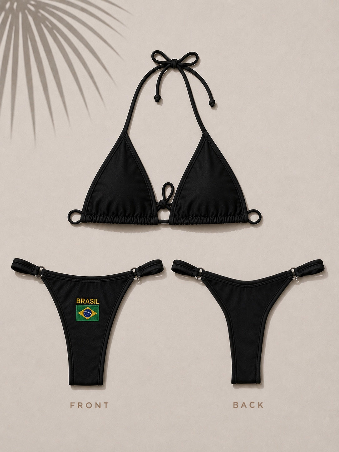 Black Brazil Fita Bikini
