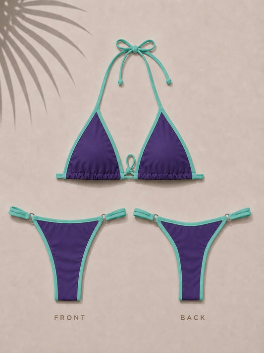 Blue & Purple Fita Bikini