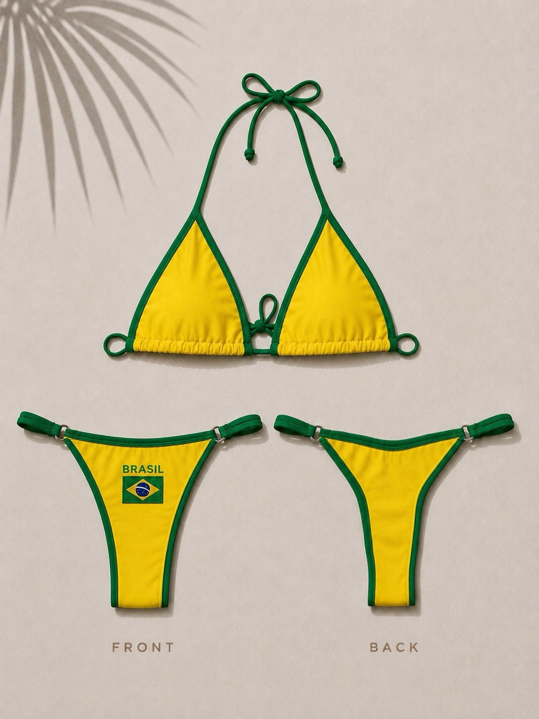 Yellow Brazil Fita Bikini